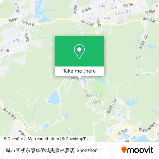 城市客栈东部华侨城黑森林酒店 map