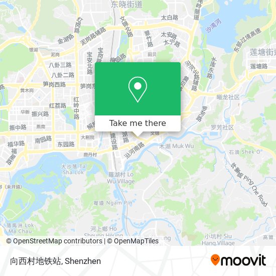 向西村地铁站 map