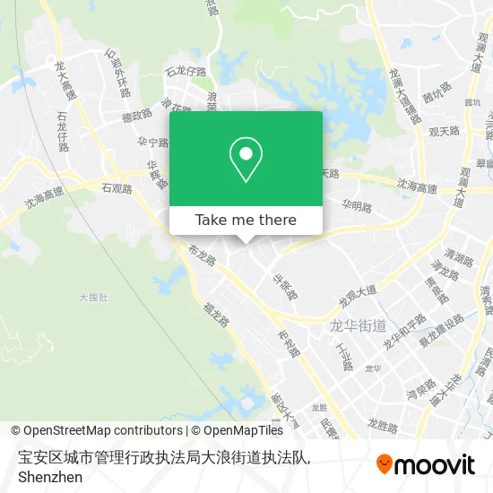 宝安区城市管理行政执法局大浪街道执法队 map