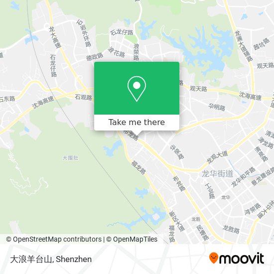 大浪羊台山 map