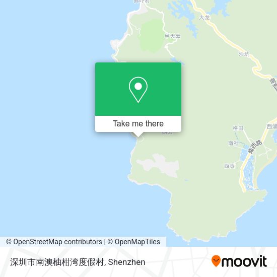 深圳市南澳柚柑湾度假村 map