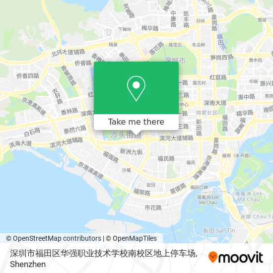 深圳市福田区华强职业技术学校南校区地上停车场 map