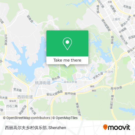 西丽高尔夫乡村俱乐部 map