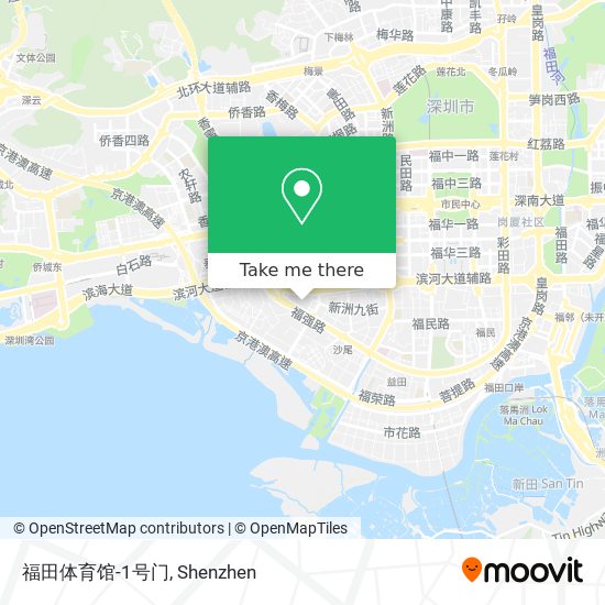 福田体育馆-1号门 map