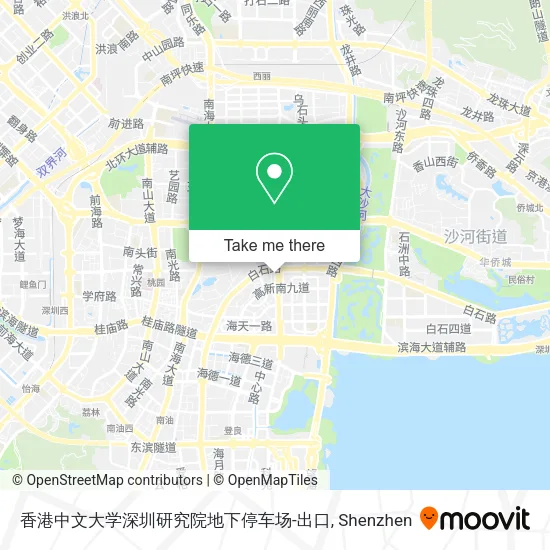 香港中文大学深圳研究院地下停车场-出口 map
