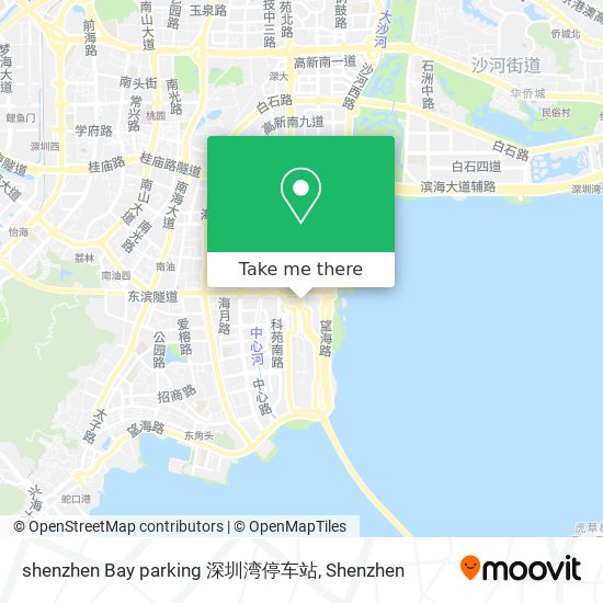 shenzhen Bay parking  深圳湾停车站 map