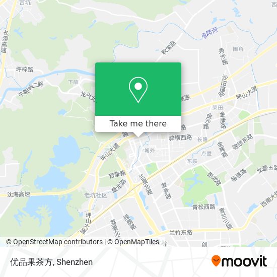 优品果茶方 map