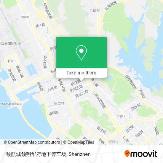 领航城领翔华府地下停车场 map