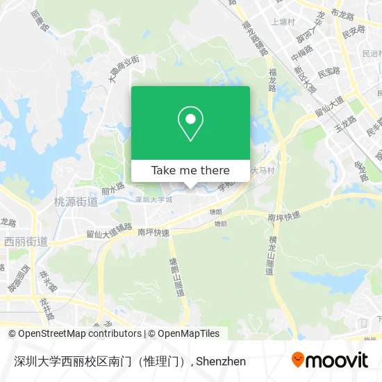 深圳大学西丽校区南门（惟理门） map