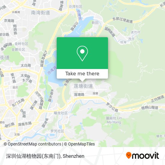深圳仙湖植物园(东南门) map