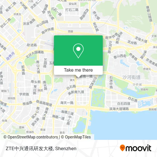 ZTE中兴通讯研发大楼 map
