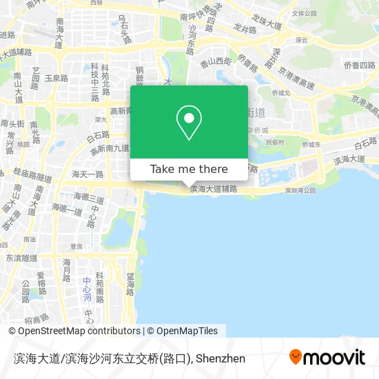 滨海大道/滨海沙河东立交桥(路口) map