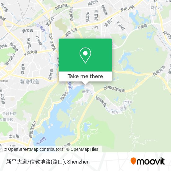 新平大道/信教地路(路口) map