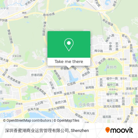 深圳香蜜湖商业运营管理有限公司 map