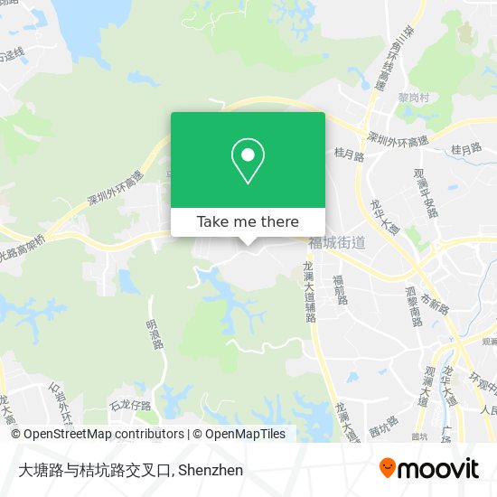 大塘路与桔坑路交叉口 map