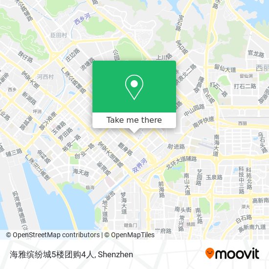 海雅缤纷城5楼团购4人 map