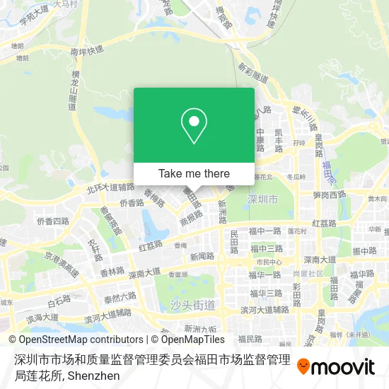 深圳市市场和质量监督管理委员会福田市场监督管理局莲花所 map