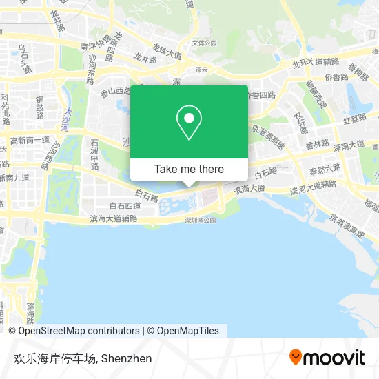 欢乐海岸停车场 map