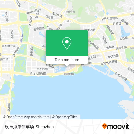 欢乐海岸停车场 map