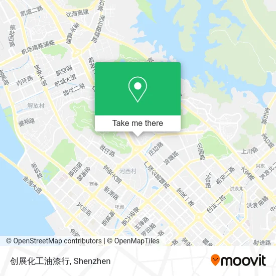 创展化工油漆行 map