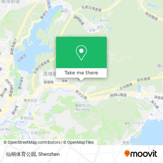 仙桐体育公园 map