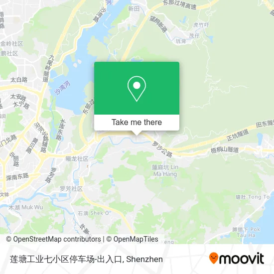 莲塘工业七小区停车场-出入口 map