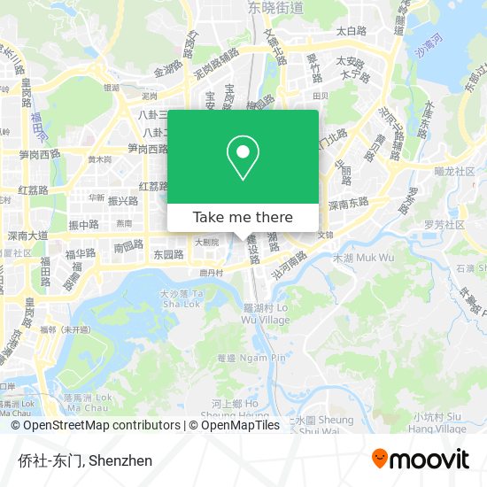 侨社-东门 map