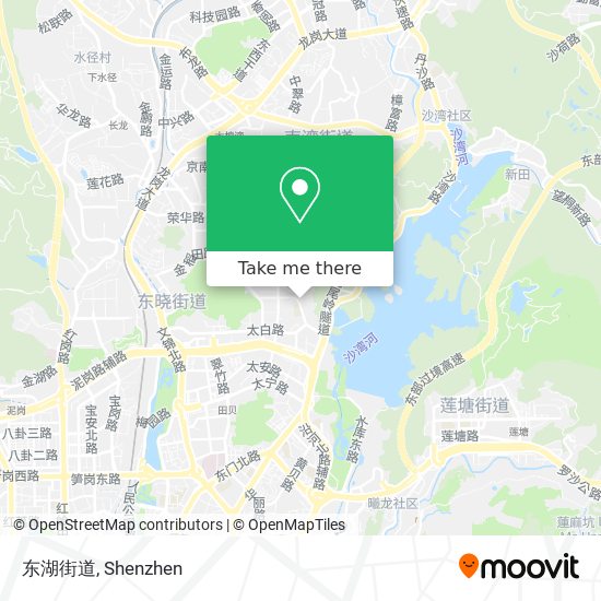 东湖街道 map