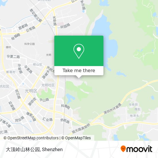大顶岭山林公园 map