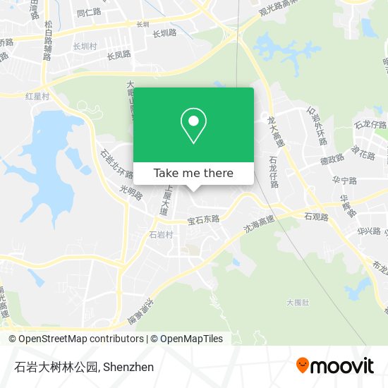 石岩大树林公园 map