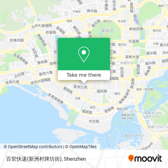 百世快递(新洲村牌坊街) map