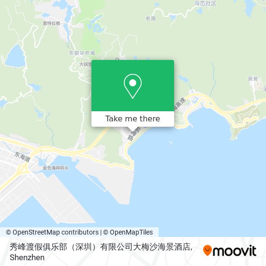 秀峰渡假俱乐部（深圳）有限公司大梅沙海景酒店 map