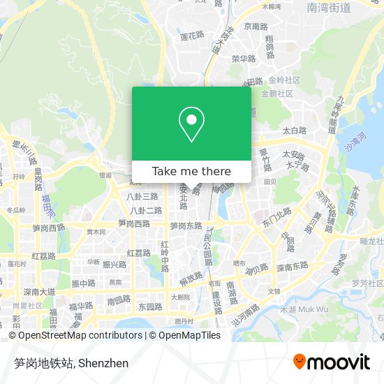 笋岗地铁站 map