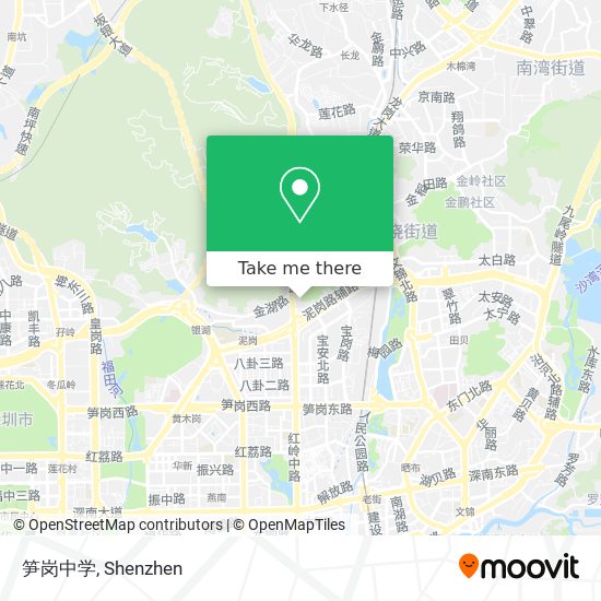 笋岗中学 map