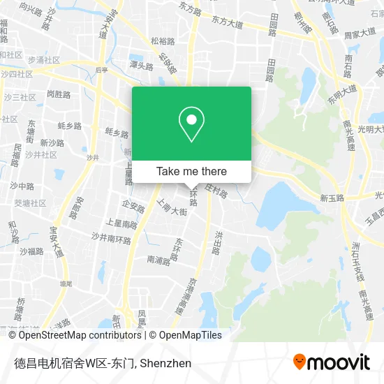 德昌电机宿舍W区-东门 map