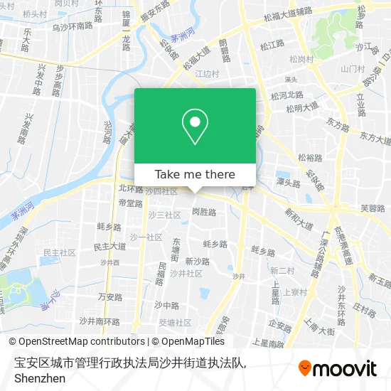 宝安区城市管理行政执法局沙井街道执法队 map
