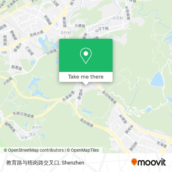 教育路与梧岗路交叉口 map