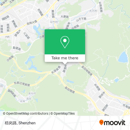 梧岗路 map