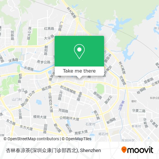 杏林春凉茶(深圳众康门诊部西北) map