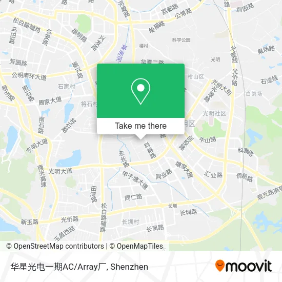 华星光电一期AC/Array厂 map