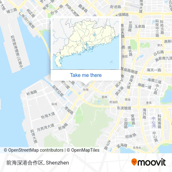 前海深港合作区 map