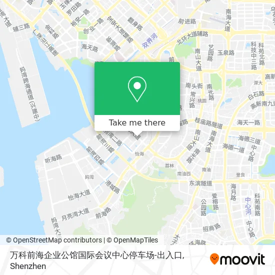 万科前海企业公馆国际会议中心停车场-出入口 map