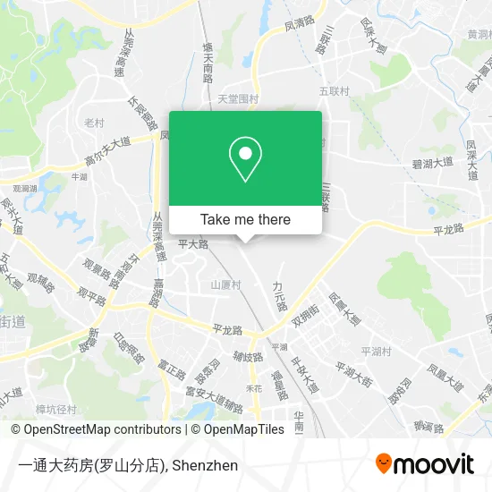 一通大药房(罗山分店) map