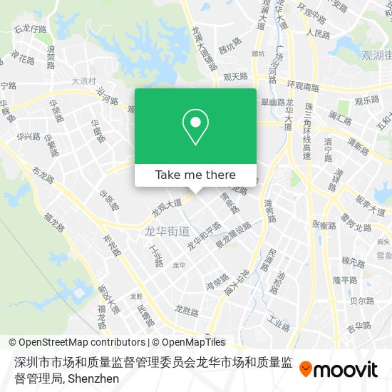 深圳市市场和质量监督管理委员会龙华市场和质量监督管理局 map