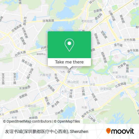 友谊书城(深圳鹏都医疗中心西南) map