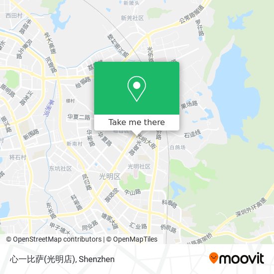心一比萨(光明店) map