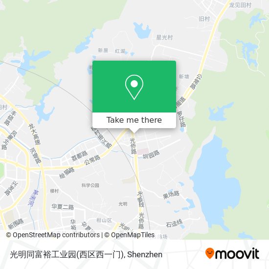 光明同富裕工业园(西区西一门) map