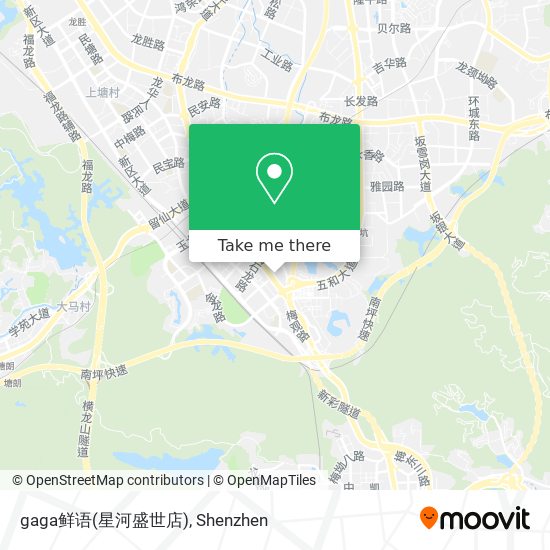 gaga鲜语(星河盛世店) map