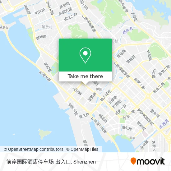 前岸国际酒店停车场-出入口 map