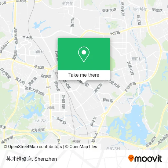 英才维修店 map